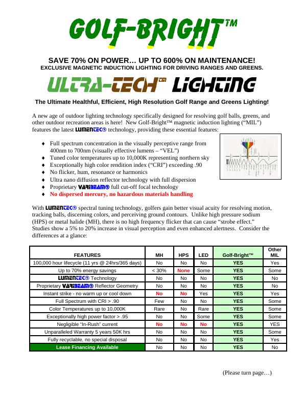Golf-Bright™ Flyer preview